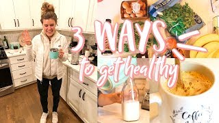 3 EASY WAYS TO GET HEALTHY Simple Recipes  Best Tips  vlogmas day 1 [upl. by Angie]