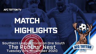 Frome Town vs AFC Totton  Game Highlights  3rd November 2020 [upl. by Mylander222]