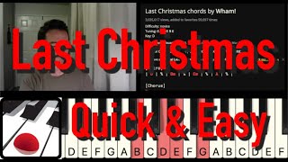 Last Christmas  Quick amp Easy  Piano Tutorial [upl. by Terza]