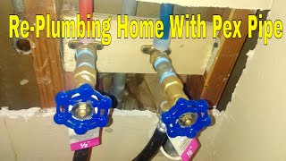 StepbyStep PEX Pipe Installation for Beginners 7 Of 9 [upl. by Leifer]