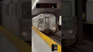 TTC Subway Train Enters Ossington Station in Toronto Canada iPhone 14 Pro Max Camera ttc shorts [upl. by Atwood722]