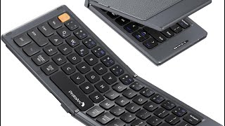 ⌨️ Foldable Keyboard 🤷‍♂️ ProtoArch XK04 Portable Bluetooth with Leather Cover fits in your Pocket [upl. by Aihselat802]