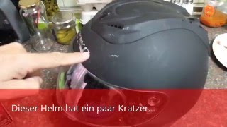 Wie kann ich tiefe Kratzer aus einem Motorradhelm entfernen [upl. by Adabelle]