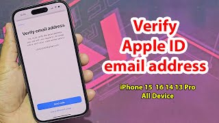 How to verify apple id email address [upl. by Ynaffital]