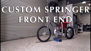 Custom Building a Chopper Springer Front End  Purpose Built Moto [upl. by Eceerahs429]