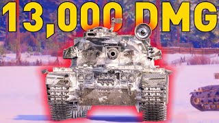 Centurion AX Crushing over 13000 DMG in World of Tanks [upl. by Toille873]