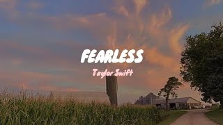 FEARLESS  Taylors Version lyric amp terjemahan Indonesia [upl. by Seerdi]