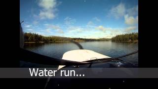 Sea plane takeoff phases Learning float planes in Alaska by Don Lee Christiansen Lake Alaska [upl. by Nwahsan]