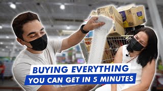 BUYING EVERYTHING YOU CAN GET IN 5 MINUTES  HASH ALAWI [upl. by Eatnoled]