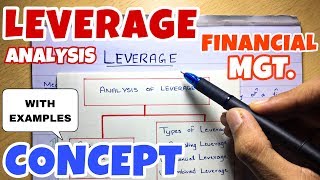 1 Leverage Analysis  Concept  Financial Management  BCOM  BBA  CMA [upl. by Cromwell]