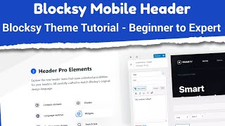 Blocksy Moblie Header  Blocksy Theme Tutorial  Beginner to Expert [upl. by Ynalem]