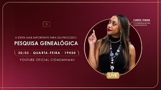 Suas dúvidas sobre Pesquisa Genealógica respondidas  Live com a Cidadania4u [upl. by Jacqueline]