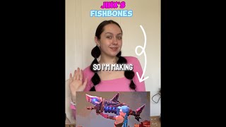 MAKING FISHBONES PT 1 🦈🩷💣 jinx leagueoflegends arcane fishbones 3dprinting cosplay [upl. by Clive]