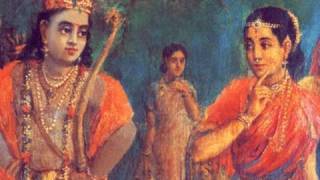 Painting Rama meets Sita Raja Ravi Varma Indian painter [upl. by Esilanna260]