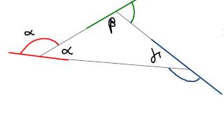 Angulos exteriores de un triangulo 2 [upl. by Sida]