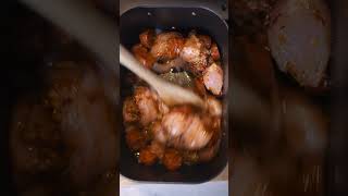 Sizzling Chicken Chorizo Rice Recipe in the Air Fryer  Simple OnePot Wonder [upl. by Delastre539]