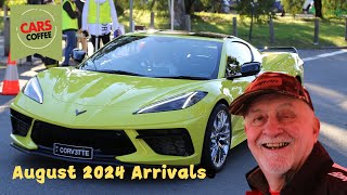 Classic Cars amp Coffee Car Arrivals  UWA August 2024 [upl. by Ardnaxela674]