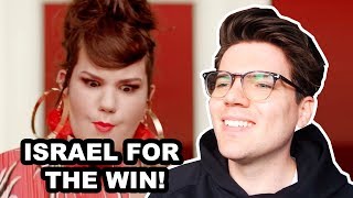 NETTA  TOY REACTION EUROVISION 2018 ISRAEL [upl. by Allisirp]