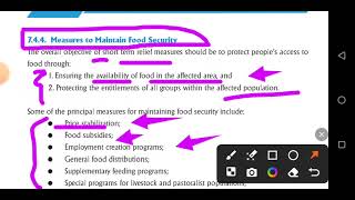 GEOGRAPHY GRADE 12 UNIT 7 NEW CURRICULUMMEASURE TO MAINTAIN FOOD SECURITY [upl. by Onairam]