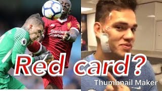 Mane foul on ederson reaction😱red or not [upl. by Sirovat218]