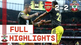 HIGHLIGHTS Arsenal 22 Southampton  Premier League [upl. by Aillicirp]