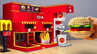 McDonald’s Cooking Custom LEGO Vending Machine Viral Fast Food ASMR [upl. by Jammie]