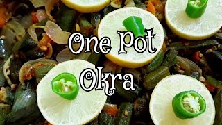 How To Cook Easy Quick amp Traditional Fried One Pot Okra 🍲  Bhindi or Bamia  By Chef Knife Time [upl. by Chellman]