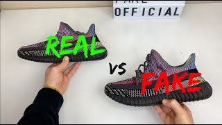 REAL VS FAKE ADIDAS YEEZY 350 V2 YECHEIL COMPARISON [upl. by Ynnos119]