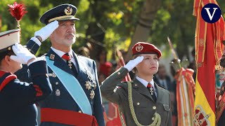 Los Reyes presiden la ceremonia de la Pascua Militar [upl. by Ahsenauj]