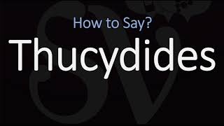 How to Pronounce Thucydides CORRECTLY [upl. by Enneles]