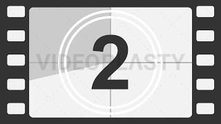 Hollywood Movie Countdown Timer Stock Animation MOV amp GIF [upl. by Law]