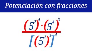 SIMPLIFICAR FRACCIONES con POTENCIAS [upl. by Knox]