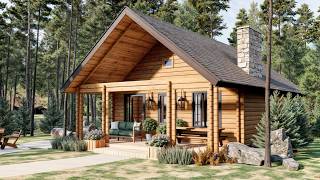 The Perfect Tiny Log Cabin for Small Families  Ultimate Efficiency and Comfort [upl. by Selim]