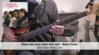 Creedence Clearwater Revival Have You Ever Seen The Rain  Bass Cover 🎧 with bass notes amp tabs [upl. by Romain]