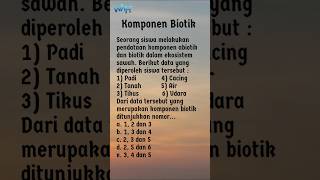 Komponen biotik dari ekosistem sawah biology biologi [upl. by Bella945]