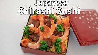 Japanese Chirashi Sushi  Scattered Sushi  The Easiest Sushi you can make at home [upl. by Roydd]