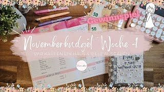 Woche 4 Novemberbudget ✨Vlogmas  Gewinnspiel 🌲 Wir haben uns ein Haus gekauft und viele Ausgaben😱 [upl. by Oruntha553]