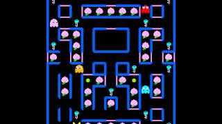 Arcade Game Super PacMan 1982 Namco [upl. by Nnaeinahpets675]