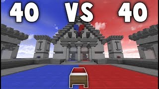 Playing the NEW MEGA Bedwars Gamemode 40v40 [upl. by Anih]