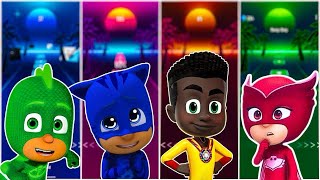 Catboy 🆚 Owlette 🆚 Gekko 🆚 Romeo  PJ Masks  Tiles Hop EDM Rush [upl. by Lorimer131]