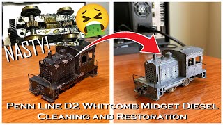 DIRTIEST ENGINE YET Restoring a Penn Line D2 Midget Whitcomb Diesel [upl. by Namara]