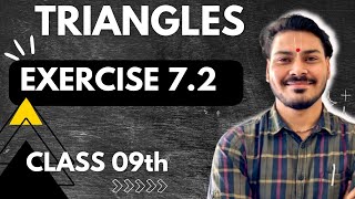 TRIANGLES  CLASS 9 NCERT  EXERCISE72 Q01  SANDESH BHAIYA ‼️ [upl. by Desirea]