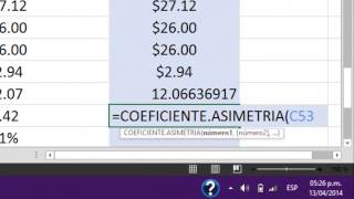 Pruebas de normalidad ParámetrosMomentos estadísticosParte 1Excel sin programas especiales [upl. by Ongun]