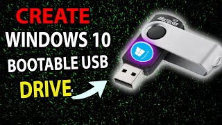 How to create a Windows 10 Bootable USB drive simple stepbystep quick guide [upl. by Nakah261]