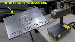 3D Metal Engraving W ComMarker B4 Fiber Laser Review [upl. by Hukill]