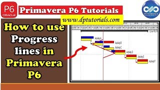 How To Use The Progress Line In Primavera P6  Primavera Tips  dptutorials [upl. by Adnwahsal]