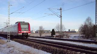 MünchenFreiham Ein ET423 am Bahnübergang [upl. by Aizatsana]