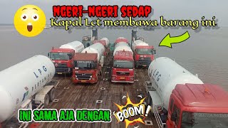 TRUK TANGKI GAS ELPIJI DIMUAT KE KAPAL LCT [upl. by Anived554]