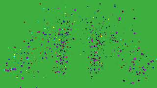 6 TOP GREEN SCREEN CONFETTI EXPLOSION  FULL HD [upl. by Ailene]