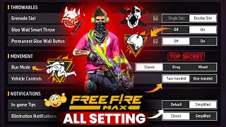 All Control Setting Free Fire  Pro Player Setting Free Fire  All Settings Free Fire Max [upl. by Giselbert]